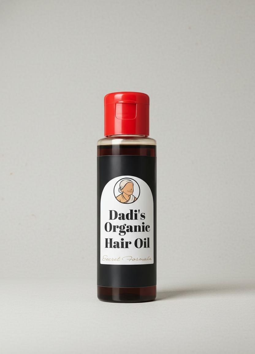 Dadi’s Organic Hair Oil: The Ayurvedic Secret For Ultimate Hair Health. This Cold-Pressed, Herbal Elixir Is Best For Combating Hair Fall 100ml