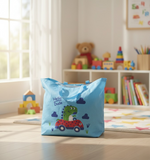 Large Capacity Storage Bag With Cute Dinosaur Print – Foldable, Durable, And Perfect For Toys, Clothes, And Everyday Organization (Random Color)