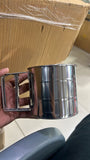 Flour Sifter Stainless Steel – Double Layer Fine Mesh Baking Sifter With One-Hand Press Crank For Cakes & Pastries