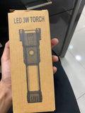 High-Power Led Torch Light Rechargeable Flashlight And Multifunctional Tactical Hammer & Power Bank To Charge The Phone With Box (Random Color)