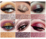 Miss Rose Multicolor High Pigmented Glitter Shimmer Eyeshadow Palette Set Professional Eye Makeup - Pack Of 24