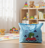 Large Capacity Storage Bag With Cute Dinosaur Print – Foldable, Durable, And Perfect For Toys, Clothes, And Everyday Organization (Random Color)