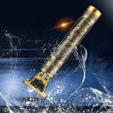Vintage T9 Professional Trimmer – Close-Cutting T-Blade Hair Clipper For Men - Metal Body