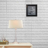 3d Wall Sticker White Brick Sheet | Bedroom Home Decor Waterproof Self Adhesive Living Room Wallpaper (Pack Of 1)