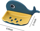 Fish Soap Stands For Bathroom Double Layers Plastic Adhesive Waterproof Wall Mounted Bar Soap Dish Holder Rack For Shower Wall, Kitchen, Bathroom Multicolor (Pieces 1)