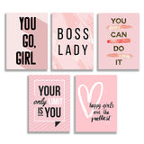 Set Of 5 Premium Wall Art Photo Tiles – Modern Home Decor Sets 8x11