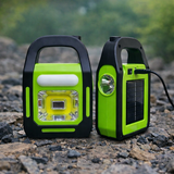 Solar Rechargeable 3-In-1 Emergency Light - Hurry Bolt Portable LED Work Light, Torch & Power Bank