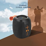 KBroad Waterproof Portable Bluetooth Speaker With RGB LED Lights – IPX6 Bass Boost Speaker For Outdoor, Party & Beach Use