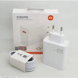 Xiaomi 67W Mini Fast Charging Power Adapter With Type-A Port & Charging Cable | Compact 67W Wall Charger For Smartphones & Devices