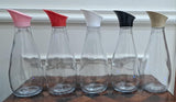 Turkish Style 1400 Ml Heavy Glass Bottle Elegant Durable Classic Design For Daily Use And Storage (Random Color Cap)