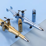 Airplane Design Metal Ballpoint Pen – Creative Aircraft Shape Gift Pen For Kids & Adults | 1Pc