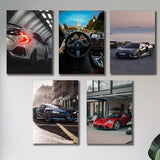 Set Of 5 Premium Wall Art Photo Tiles – Modern Home Decor Sets 8x11