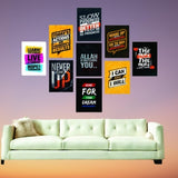 Set Of 9 Premium Wall Art Photo Tiles – Modern Home Decor Sets 8x11