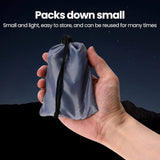 Foldable Inflatable LED Camping Light With Magnetic Base & Storage Pouch