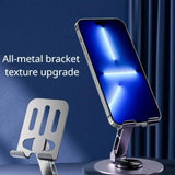 Metal Body Adjustable Phone Holder – Foldable Desktop Stand For Mobile Phones