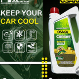 OSAKA Premium Radiator Coolant - High Grade Green (Automotive Grade) | Engine Cooling System Protector | Metal Corrosion Prevention (1L)