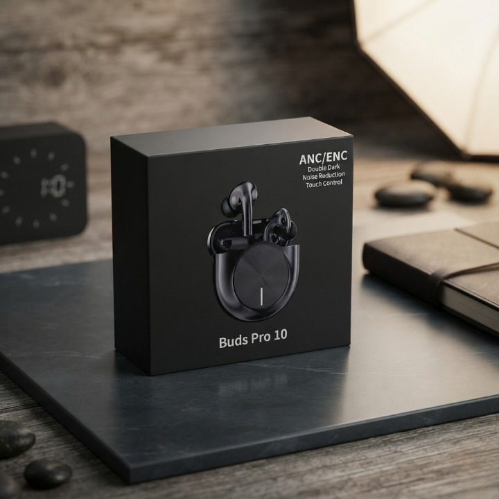 Buds Pro 10 Wireless Earbuds With ANC ENC Touch Controls Durable Reliable Hi Fi Stereo Sound Practical Choice For Music Calls Gaming And Travel