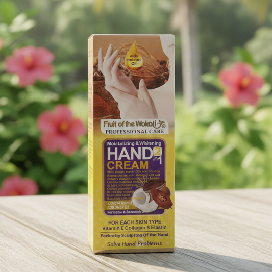 Fruit Of The Wokali Smooth Moisturizing Hand Cream 130 ML – With Cocoa Butter & Coconut Oil For Soft Hands