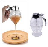 Honey Dispenser 200ML | No-Drip Syrup Pot & Juice Storage Jar | Easy-Pour Bee Design Container For Honey, Maple Syrup, Sauces & Kitchen Use
