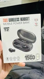 T2 TWS Wireless Earbuds Bluetooth 5.1 With LED Indicator, Type-C Charging Case, Noise Reduction & Long Battery Backup