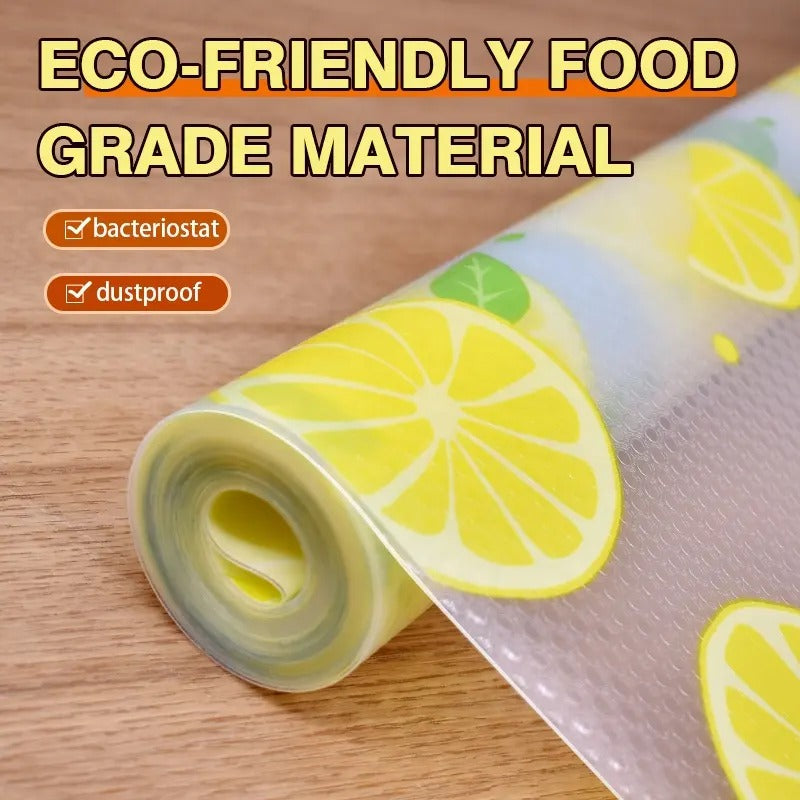 Waterproof Kitchen Mat Shelf Liner 45×150 – Easy To Clean, Oil Proof, Anti Slip Multipurpose Drawer And Shelf Cover (Random Color)