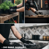 THREE GUYS High-Elasticity Multi-Purpose Gloves – Perfect For Mechanical Work, Car Detailing, Bike Riding, And More