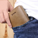 GOL Zip Leather Wallet For Men Compact Wallet With Coin Pocket Card Slots And Secure Closure