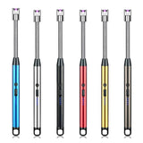 360° Outdoor Kitchen Lighter – USB Rechargeable Electronic Arc Lighter With Flexible Neck, Safety Lock, Windproof & Eco-Friendly Design (Random Colors)