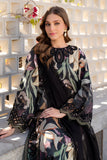 All-Over Printed Embroidered Black Lawn Dress With Chiffon Dupatta – Unstitched Summer Collection 2026