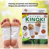 Kiyome Kinoki Detox Foot Pads 10 Pcs Night Use Cleansing Patches For Relaxation Foot Care And Stress Relief - Personal Care Product