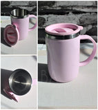 Stainless Steel Hot Cold Coffee Mug With Air Tight Lid (Random Color)