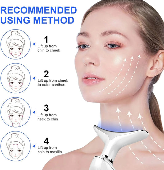 ES-1081 Massager Intense Pulsed Light Wrinkles Reducing Instrument - ESX - Anti Ageing & Reduces Puffiness | Face Massager For Fine Line & Wrinkles - Random Color