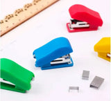 Pack Of 2 Mini Staplers With Pins – Compact, Smooth, And High-Quality Office & School Use (Random Color)
