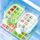 My Crush Cup Ice Cube Tray, Water Bottle Ice Cube Tray, Cool Summer Ice Cube Cup, Upgraded Ice Cube Bottle, Reusable Press-To-Cold Ice Cube Hydration - 500ml - Random Color (Fiber Glass)