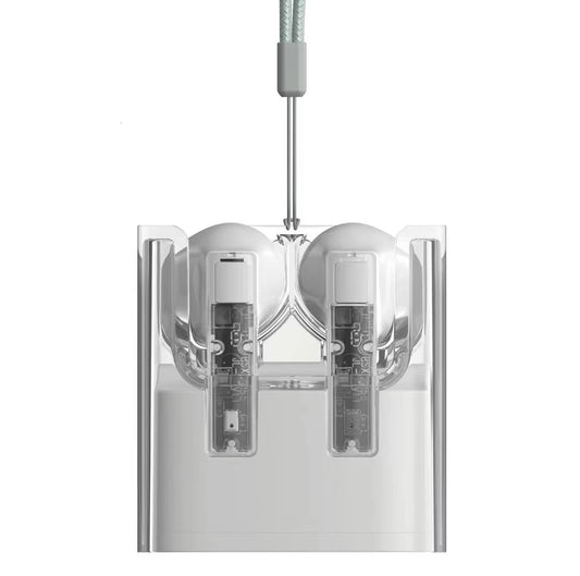 G65 Wireless Stereo HiFi Earphones – Bluetooth 5.3, Transparent Design, ANC, Sweatproof, Built-In Microphone, 7-Hour Battery