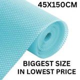 Anti-Slip Fridge Sheet Roll – 45x150cm – Spill-Proof Refrigerator Liner For Organized Shelves (Random Color)