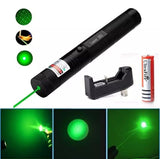 Special Edition High-Power 303 Green Laser Pointer With Adjustable Focus, 8 Designs & Shapes, 5km Range – Rechargeable Battery, Charger & Safety Lock