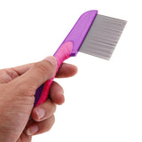 100% Stainless Steel Needles Anti Lice Comb – Ergonomic Handle, Safe Rounded Tips, Reusable & Clinically Proven For Men & Women (Random Color)