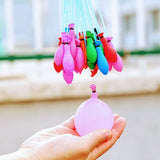 Self-Sealing Water Balloons – 111 Pcs | Automatic Fill & Tie Magic Balloons With Universal Tap Adapter | Multicolored For Holi & Summer Fun