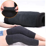 ( Pair ) Unisex Women Men’s Cashmere Wool Knee Brace Pads | Winter Warm Thermal Knee Warmers Velvet Knee Protector (Random Color)