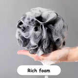 (1 Pcs)Soft Mesh Bath Sponge – Exfoliating Body Scrubber Random Color - Extra Soft Body Loofah Bath Sponge – Gentle Exfoliating Shower Pouf For Radiant, Smooth Skin – Mesh Shower Scrubber For Men & Women - Random Color