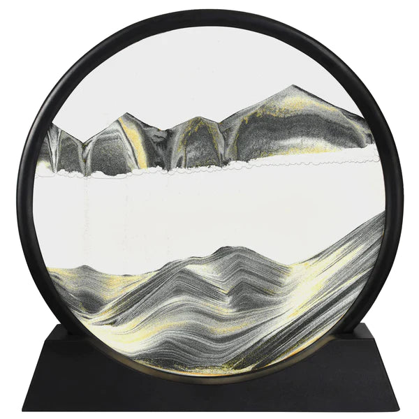 3d Moving Sandscapes Frame | Moving Sand Lamp frame ( Random Color )7inch