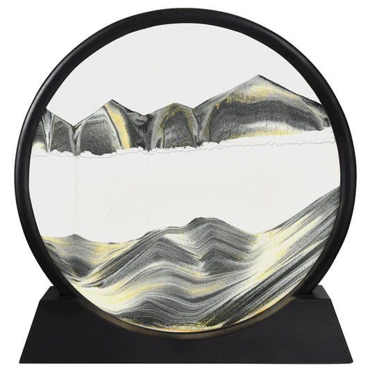 3d Moving Sandscapes Frame | Moving Sand Lamp frame ( Random Color )7inch