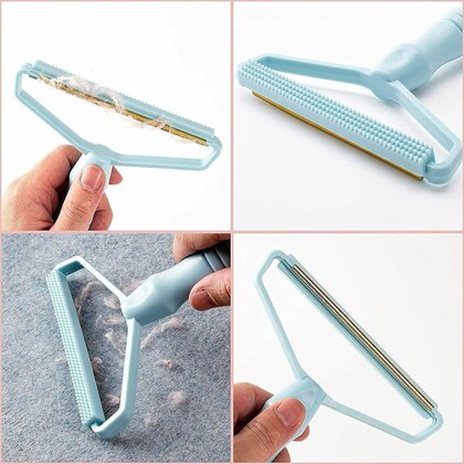 Combo deal pack of 2 Lint remover and Electric Egg Beater Milk Drink Coffee (random color)