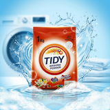 Tidy Washing Powder 1KG – 100% Stain Remover & Multiple Action Formula For Machine & Hand Wash