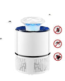 Mosquito Trap With Killer Lamp | Eco Friendly Chemical Free USB Connected UV LED Light Fly Bug Di-Speller With Suction Fan Repellent Lamp (Random Color)
