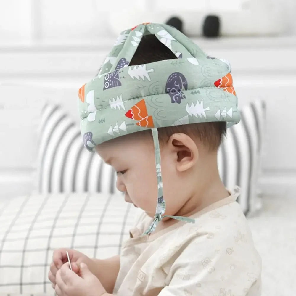 Child Head Protection Cap – Adjustable Safety Helmet For Toddlers (Random Color)