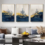 Decoration Home Decoration Item 3 Pcs ISLAMIC FRAME Board Wall Decor Photo On Wall PHOTO TILE Canvas Art Decor For Home Easy Set Up With Both Side Tape