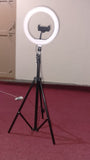 Portable 10-Inch LED Ring Light With 7 Feet Adjustable Tripod Stand & Mobile Holder | 3 Light Modes | Foldable 2 Feet | USB Powered