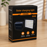 KSE CK686 50W Portable Solar Charging Flood Light - Powerful Rechargeable Outdoor Lighting For Camping, Emergencies, And Work Sites